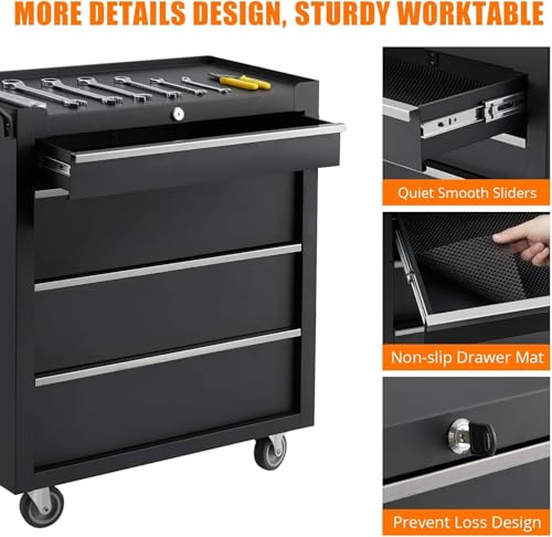Rolling 4 Drawers Tool Chest with Locking System N205738