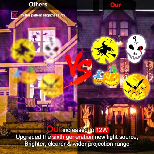 LED Outdoor Holiday Projector Lights Waterproof with Remote Control & Timer P45754