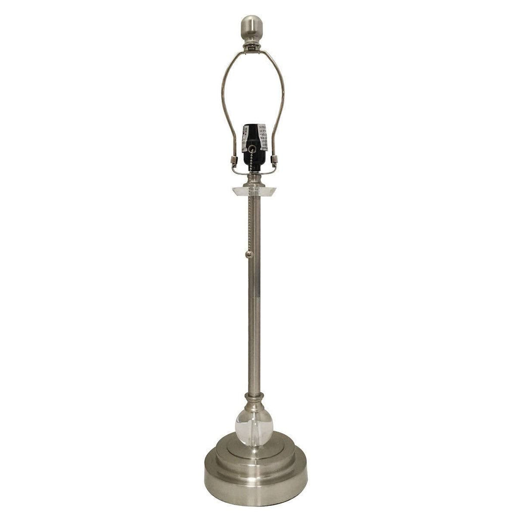 Brushed Nickel Lamp with Mosaic Stained Glass Lamp Shade, 2 Lights U443