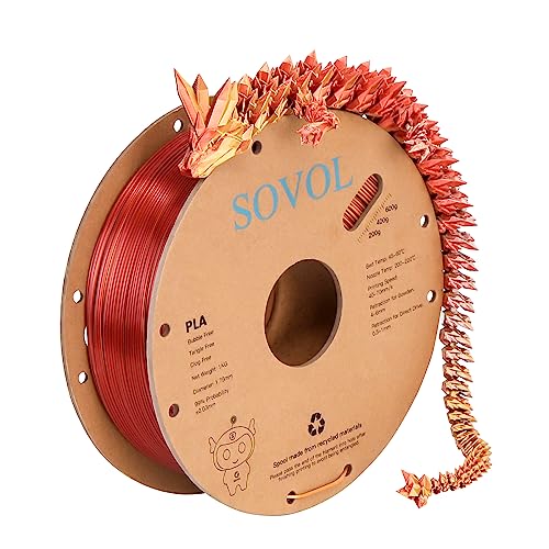 Silk Tri Color 1.75mm PLA 3D Printer Filament 1kg D1350