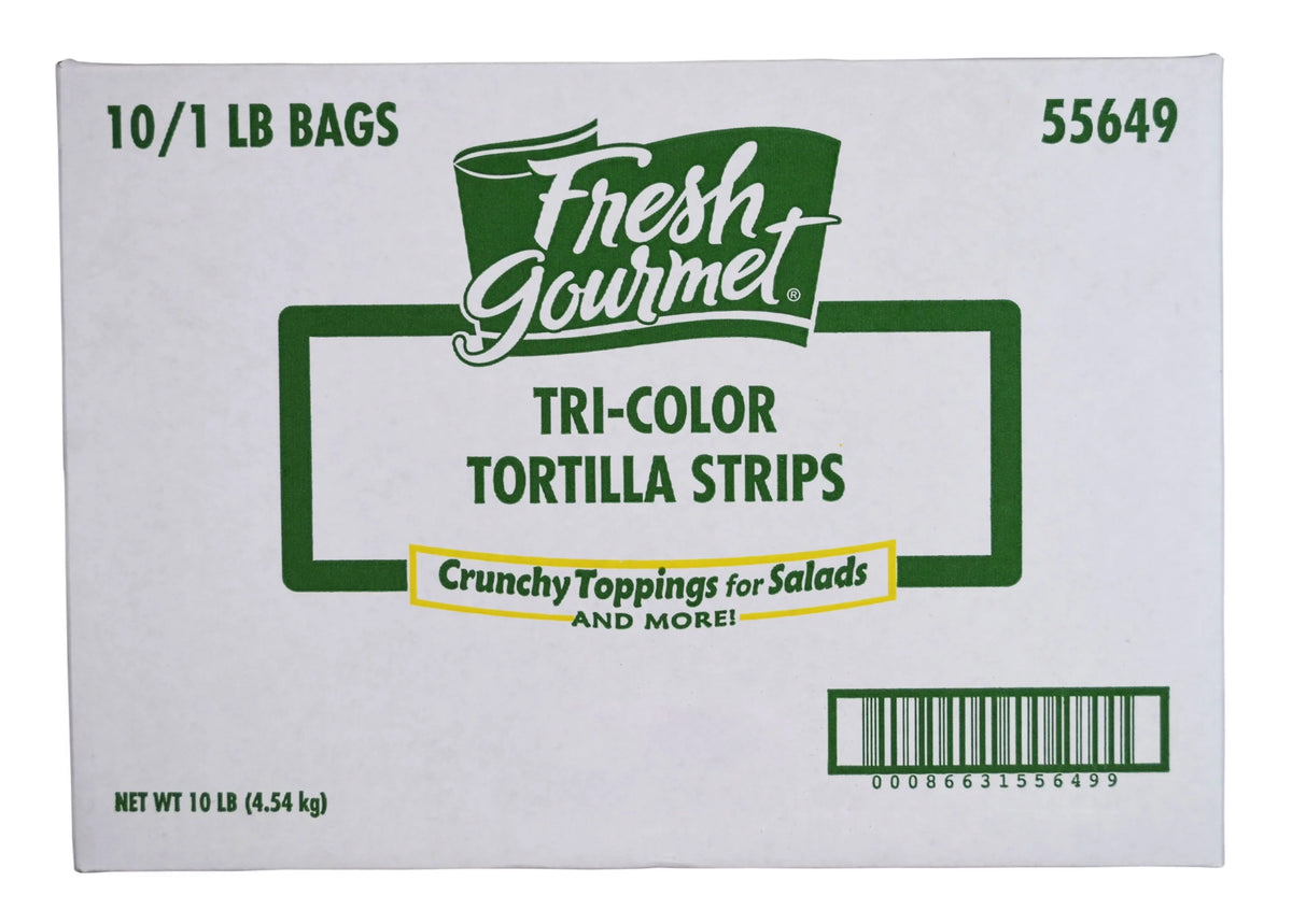Tortilla Strips, Tri Colored, 1 Pound V992780