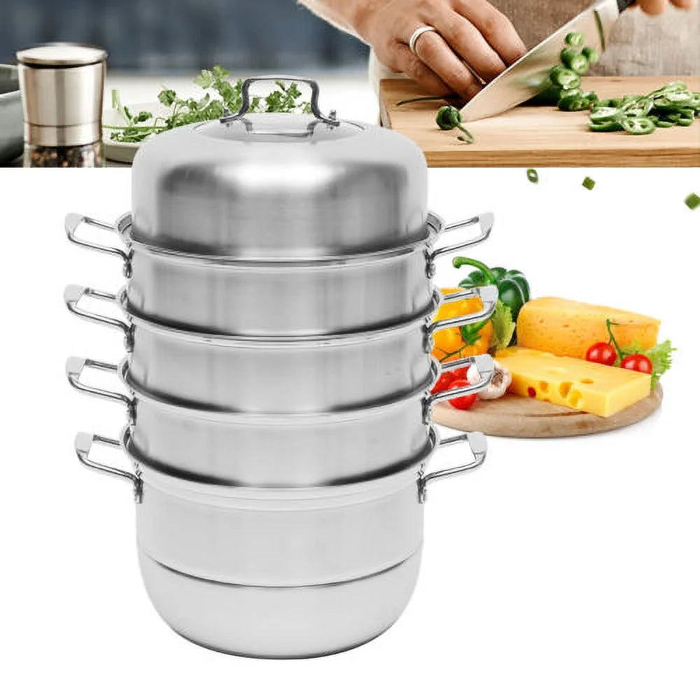 5 Tier Stainless Steel Steamer Cookware H737840
