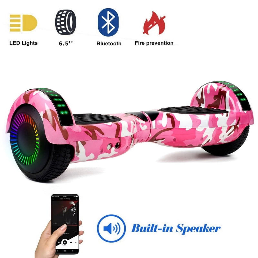 6.5'' Self Balancing Electric Scooter with Bluetooth Speaker and Lights B96797