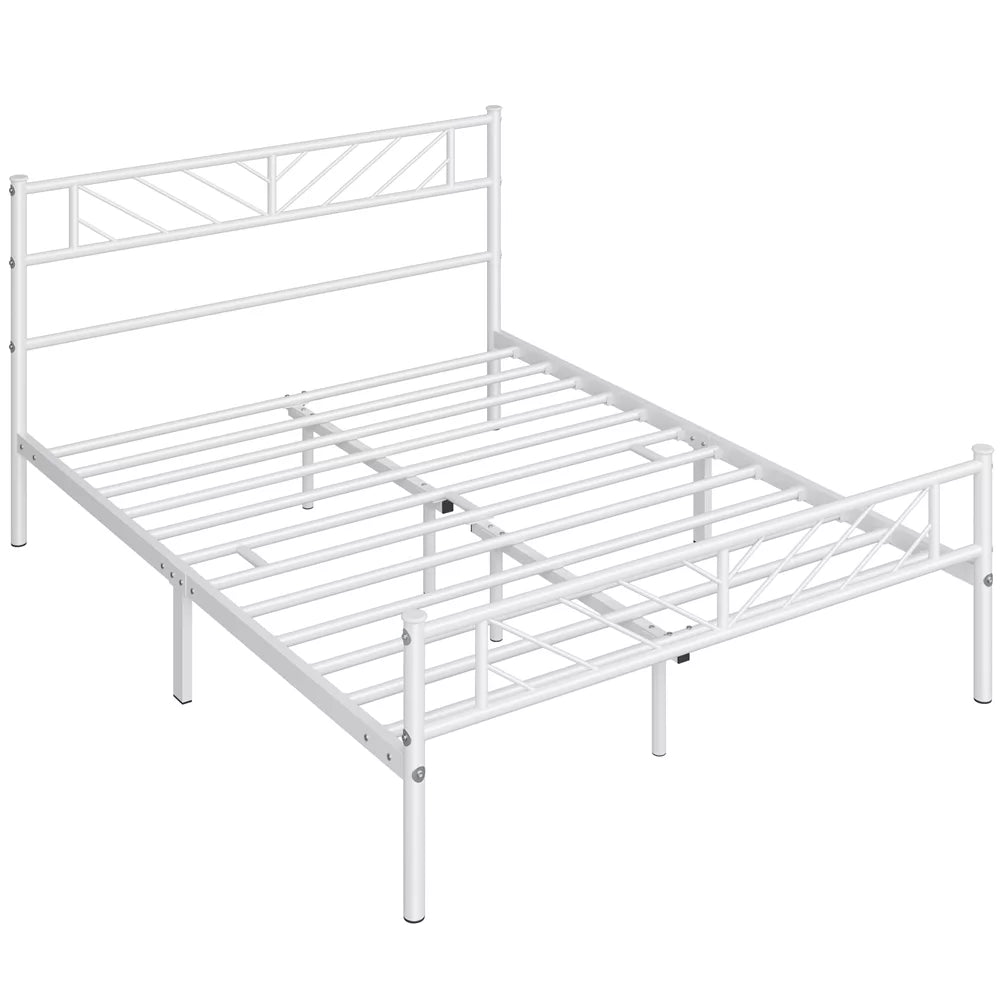 Queen Size Black Metal Platform Bed Y17499