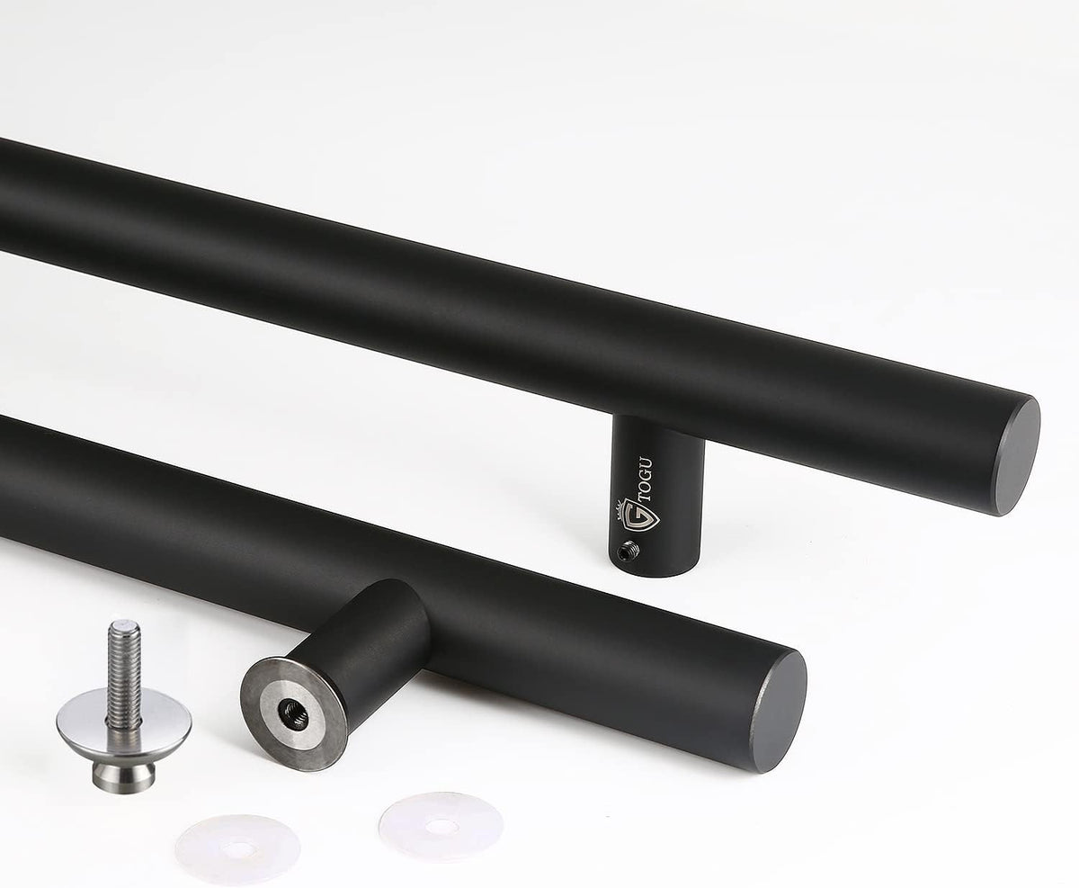 36 inches Solid Stainless Steel Push Pull Door Handle, Matte Black Finish B6738