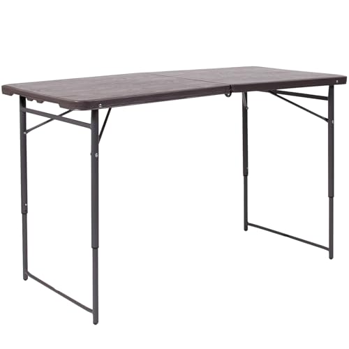 6' White Rectangular Plastic Folding Table J790