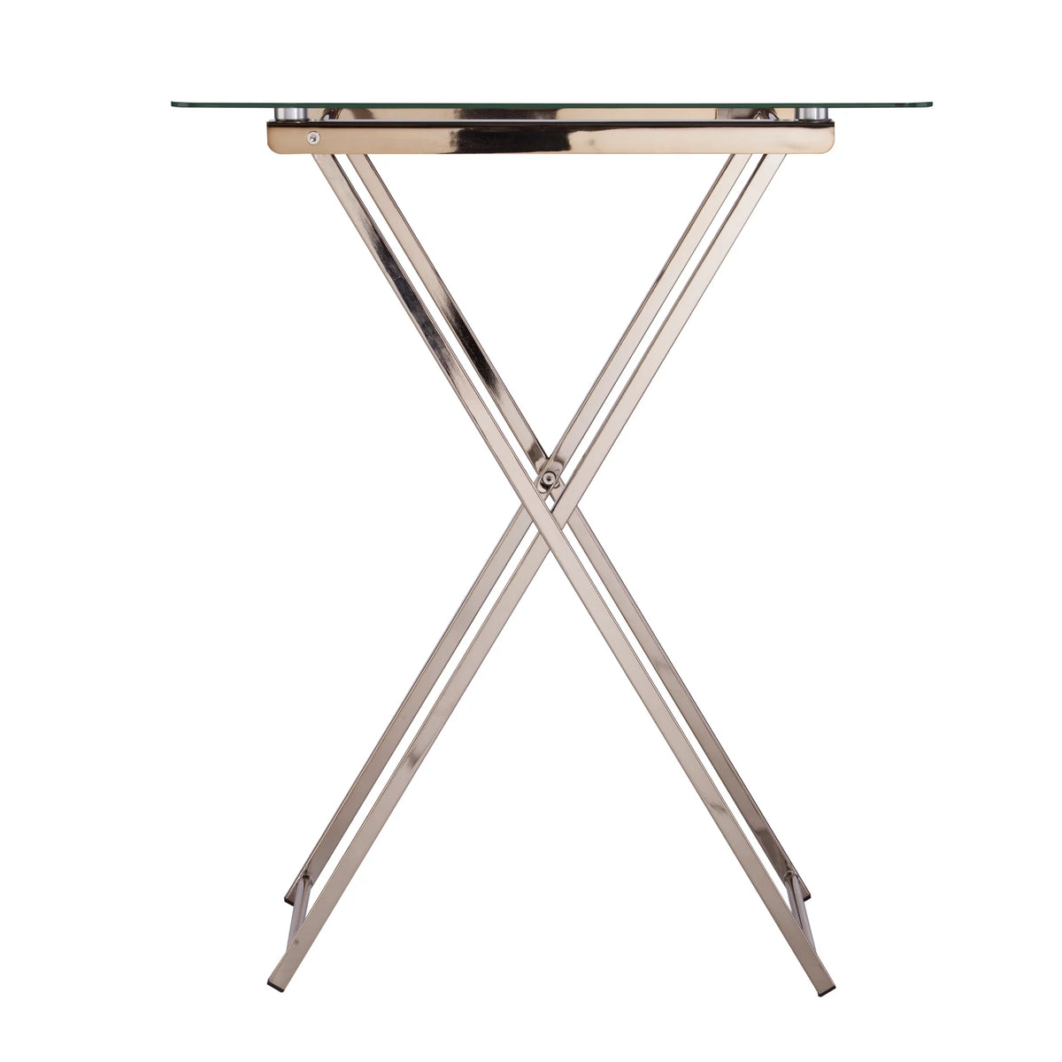 Folding Glass Top Tray Table Z43831
