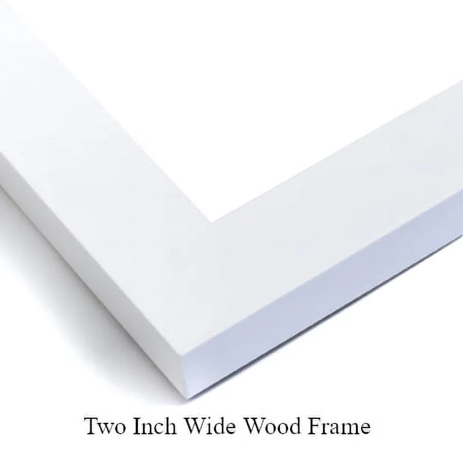 White 18x32 Wood Framed Museum Art Print K300888