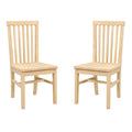 Set of Two Wood Side Dining Chairs T705573
