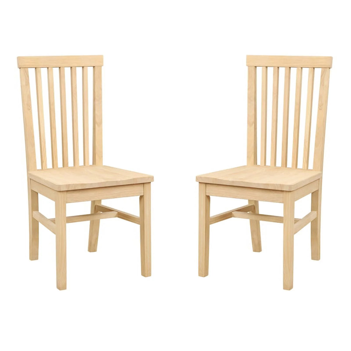 Set of Two Wood Side Dining Chairs T705573
