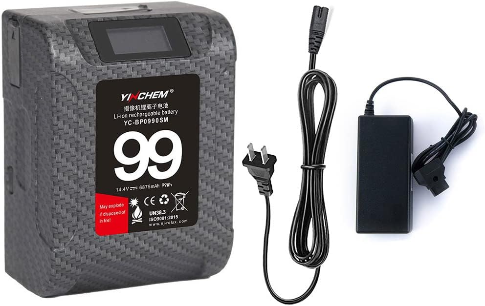 99Wh 14.4V V Mount Camcorder Battery with LCD Screen P77748