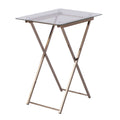 Folding Glass Top Tray Table Z43831