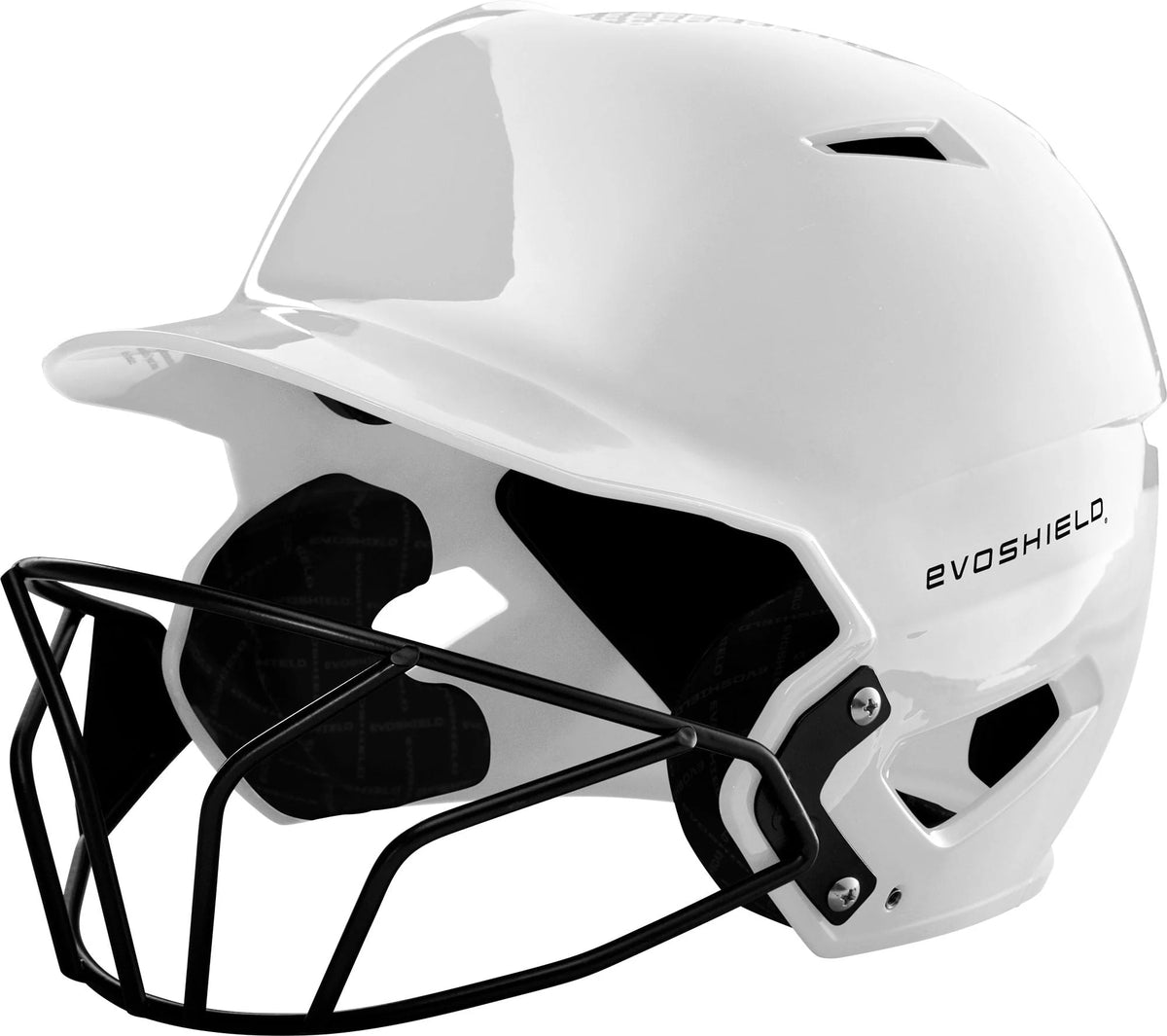 Youth Navy Gloss Finish Batting Helmet with Facemask I559794