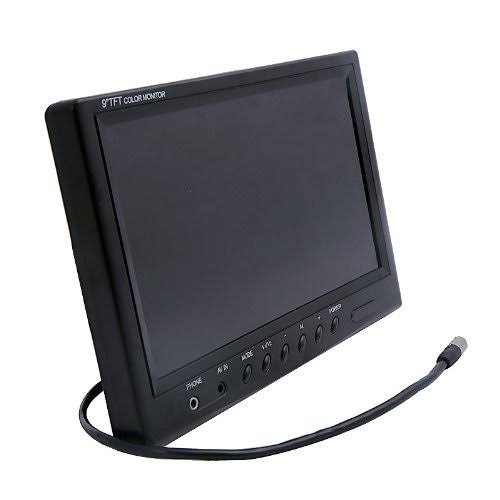 9 inch 16:9 HD 4 Split Quad Color TFT LCD Display Monitor Car Rear View Monitor L596