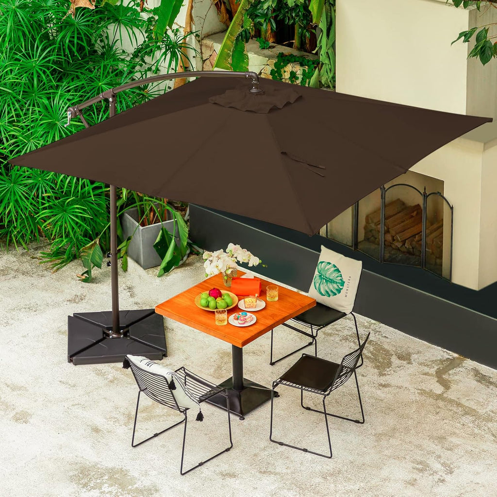 10ft Outdoor Umbrella with Base F339516