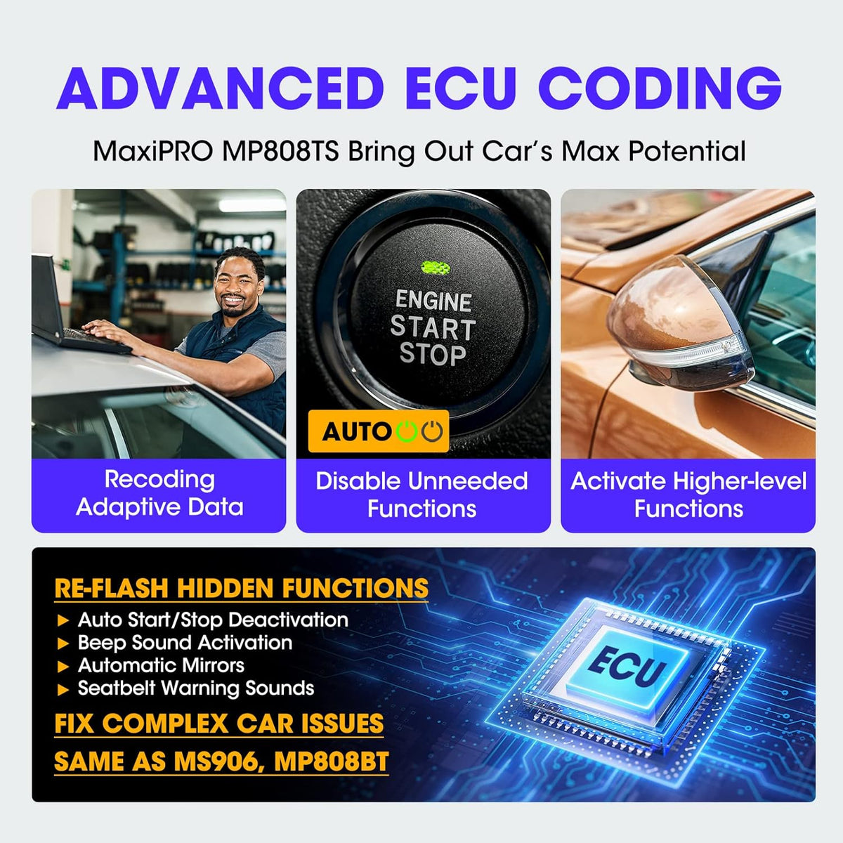 Car Scanner with ECU Coding and TPMS Features D47617