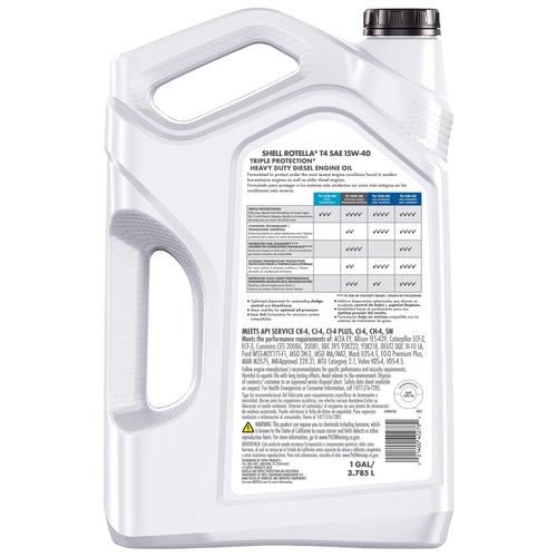 15W-40 Diesel Motor Oil, 1-Gallon, 3 Pack C379