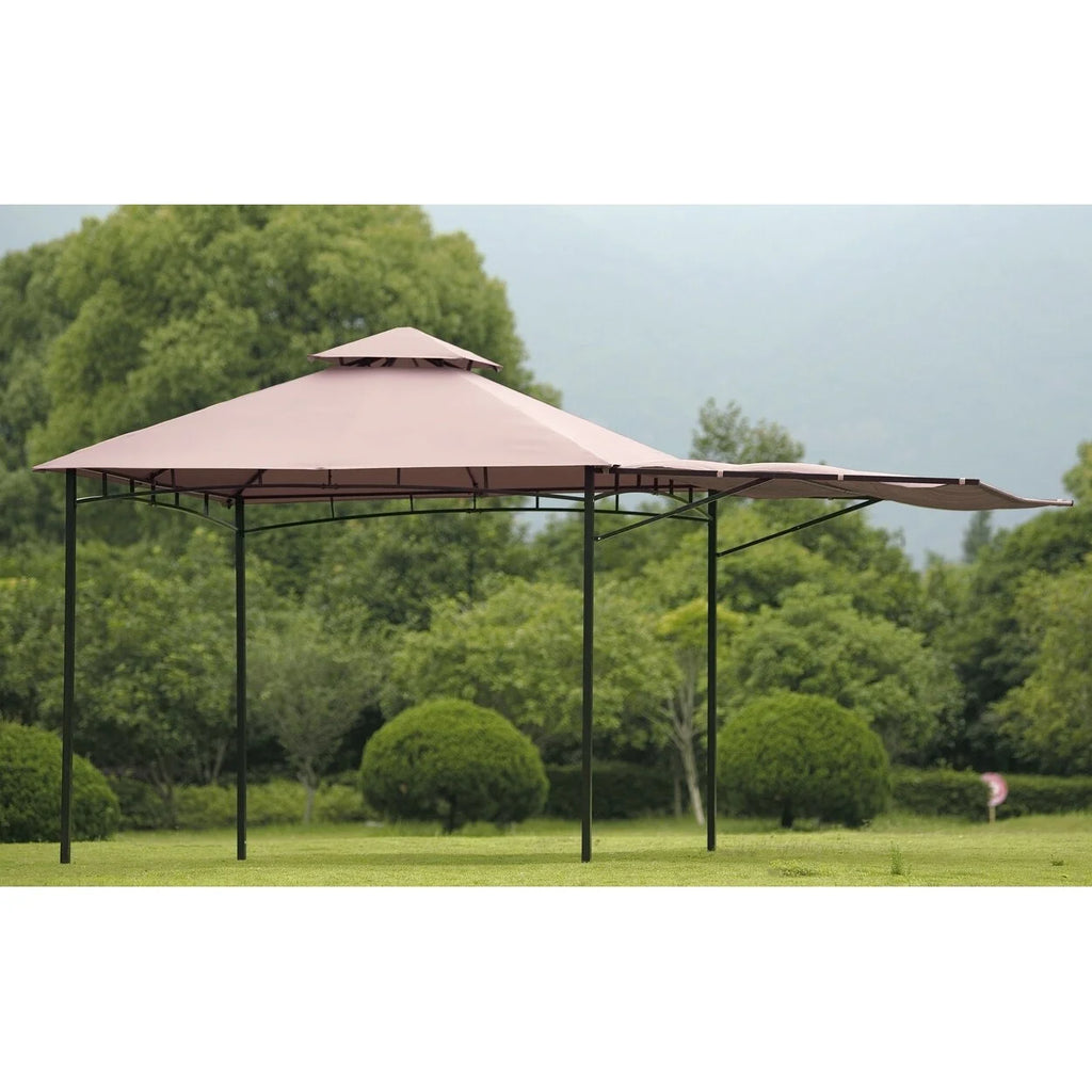 Beige Outdoor Grill Canopy with UV Protection L9940