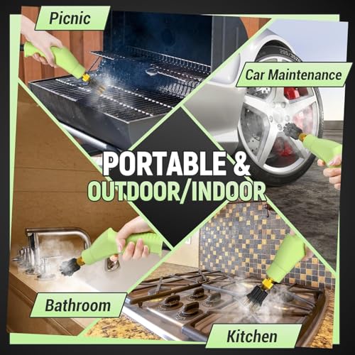 2500W Portable Handheld Steam Cleaner with 9 Pieces Accessories R949121