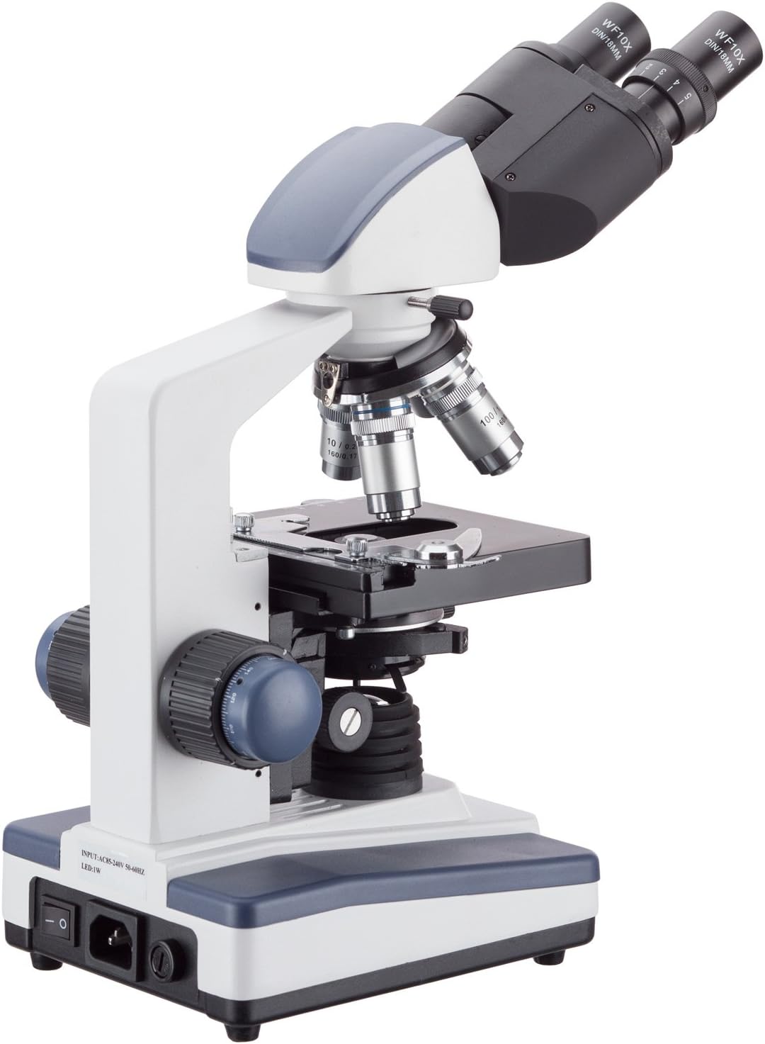 40X-2500X LED Binocular Compound Microscope with 10MP USB3 Camera Q799
