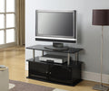 Gray TV Stand with 2 Storage Cabinets and Shelf D783149