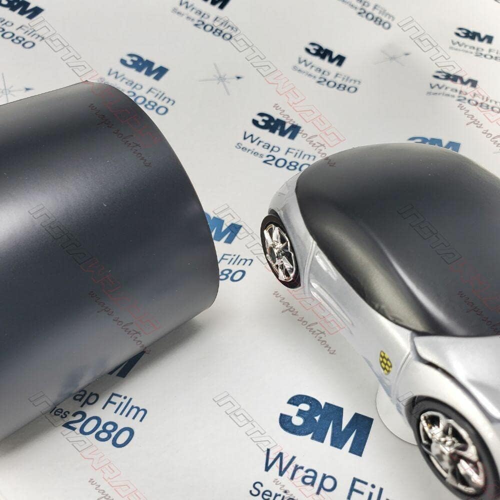 Satin Black 5ft x 6ft Car Wrap Vinyl Film Pack of 2 G989