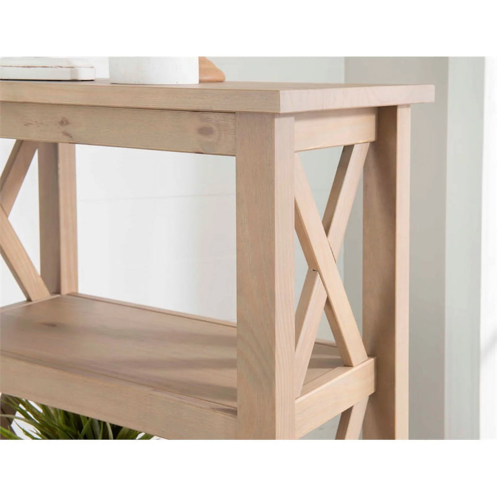 Driftwood Brown Pine Wood Bookcase H341
