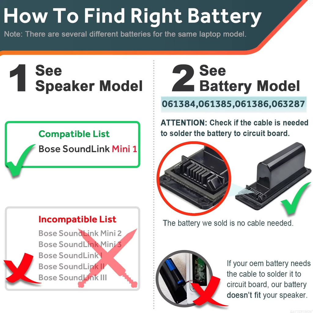 Speaker Battery Y891392