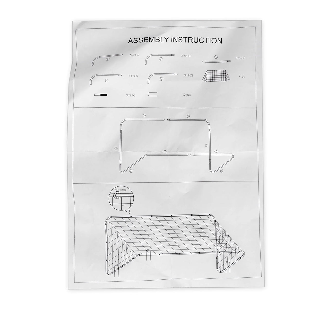 12 X 6 FT Portable Soccer Goal Net with Frame U20753