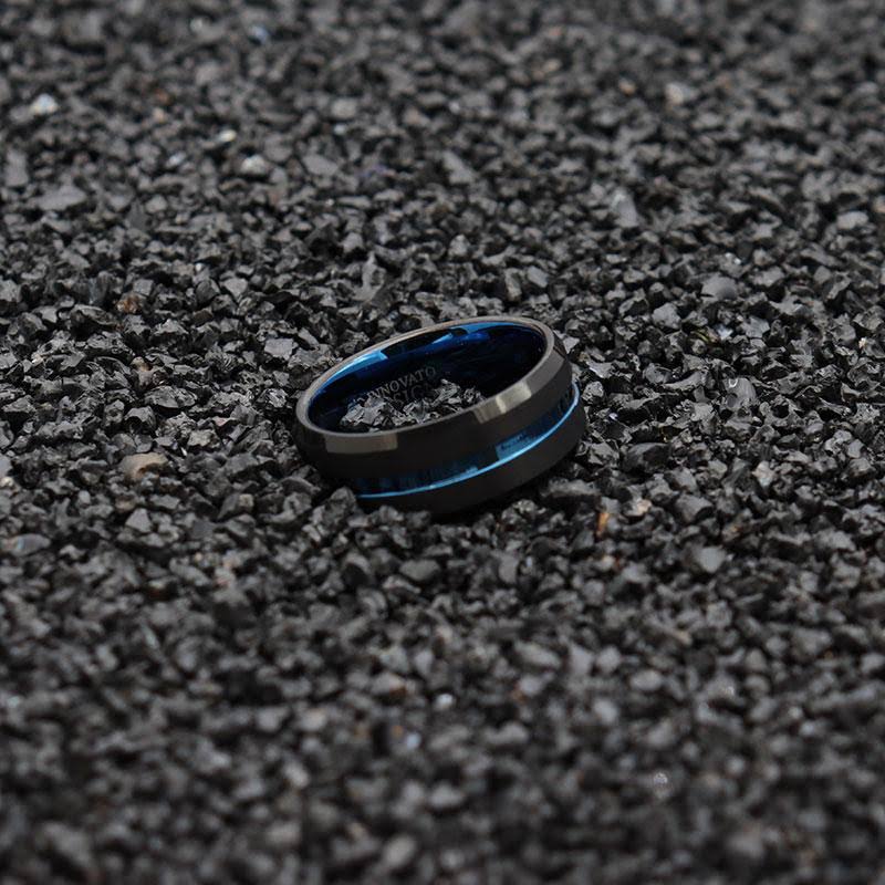 10mm Black Matte Tungsten Carbide Ring I596