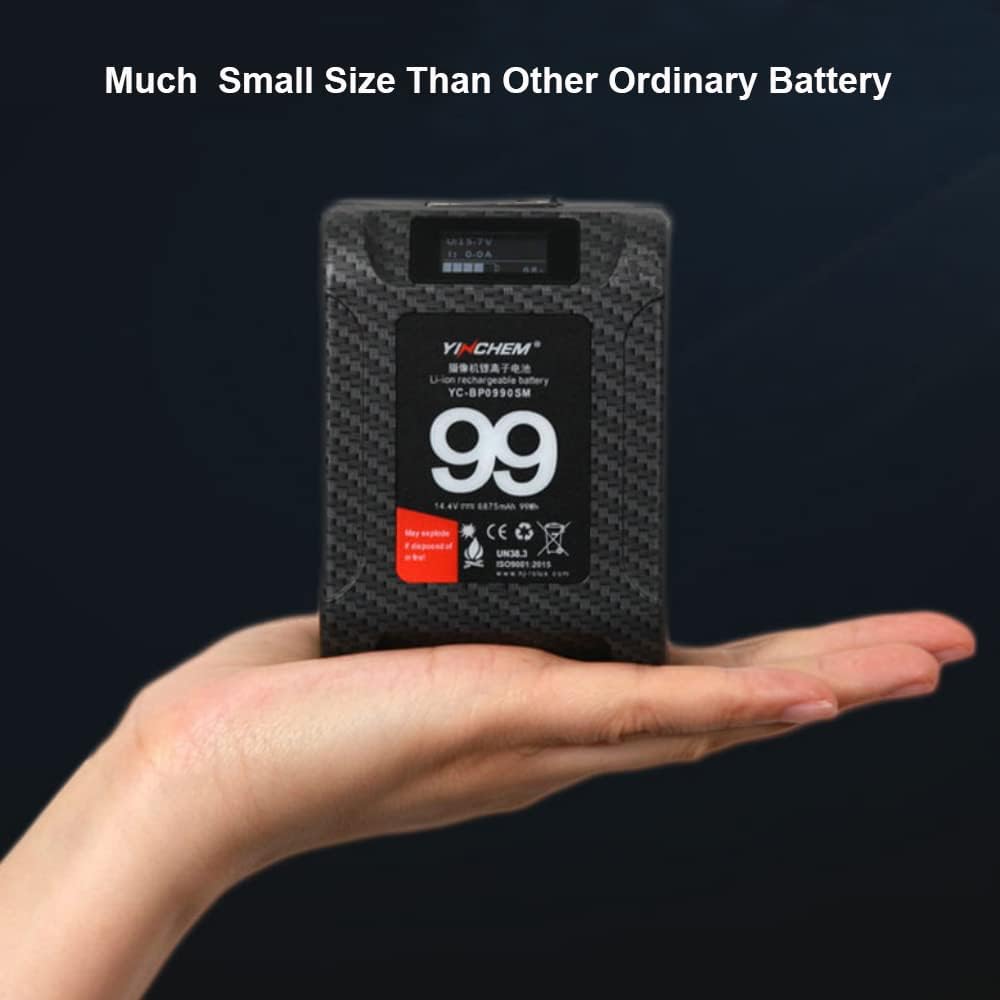 99Wh 14.4V V Mount Camcorder Battery with LCD Screen P77748