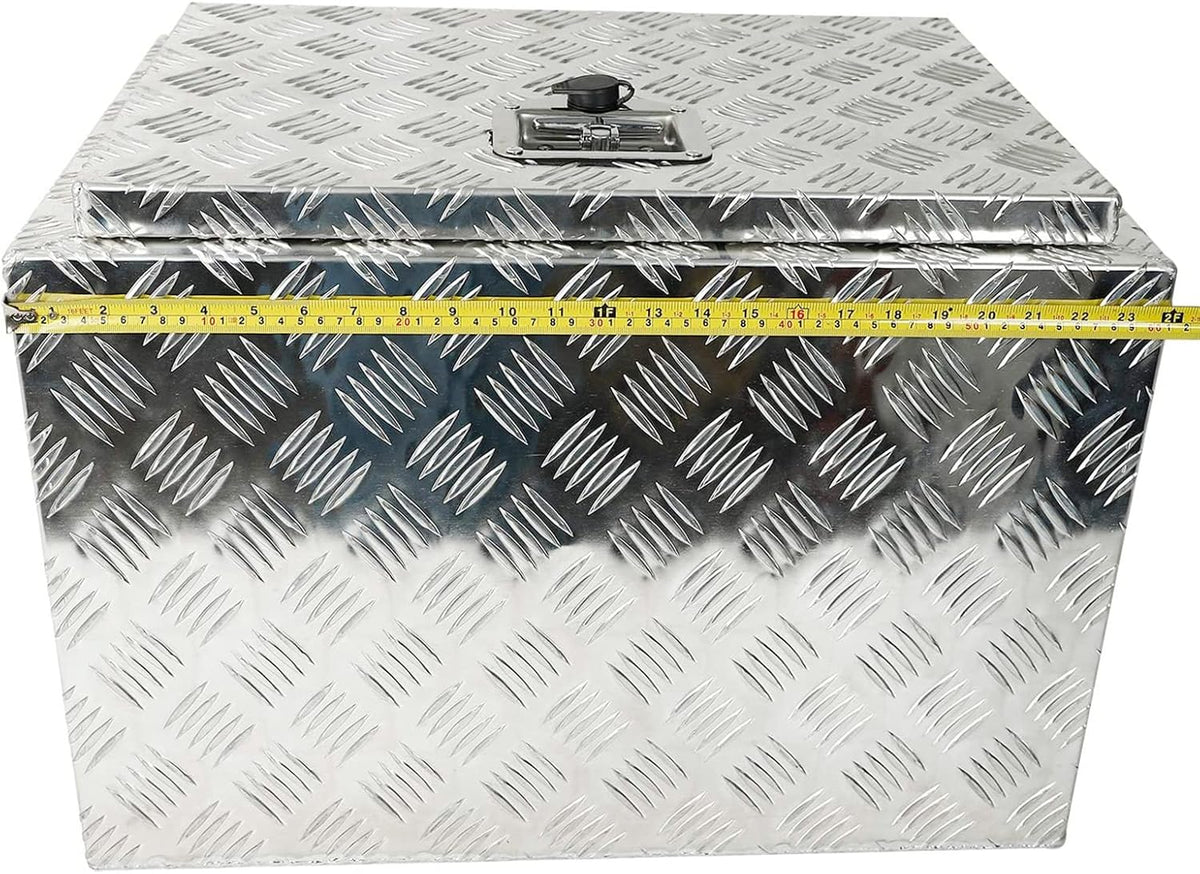 Silver Aluminum Pick Up Truck Bed Tool Box with Lock Keys Y163