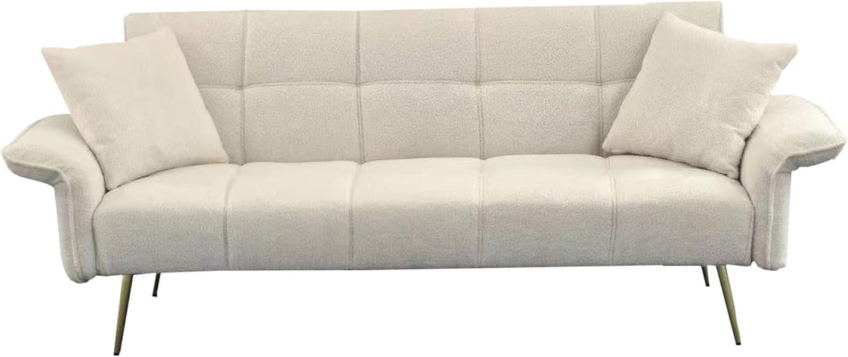 Convertible Double Futon Sofa Bed with Folding Armrests S130782