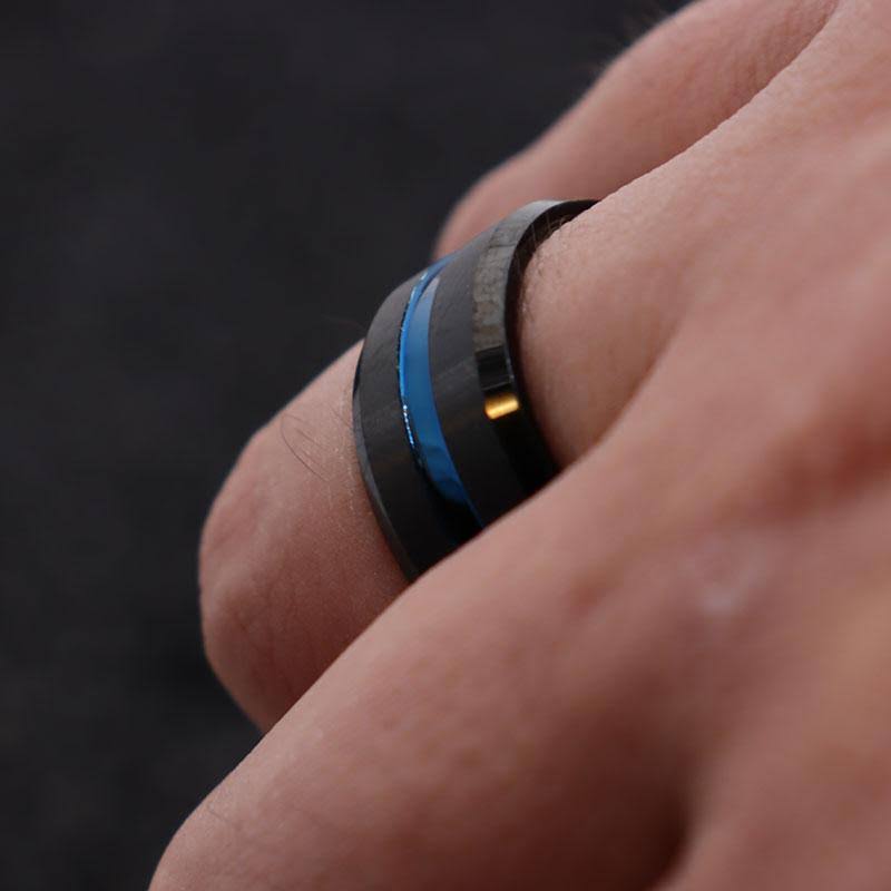 10mm Black Matte Tungsten Carbide Ring I596