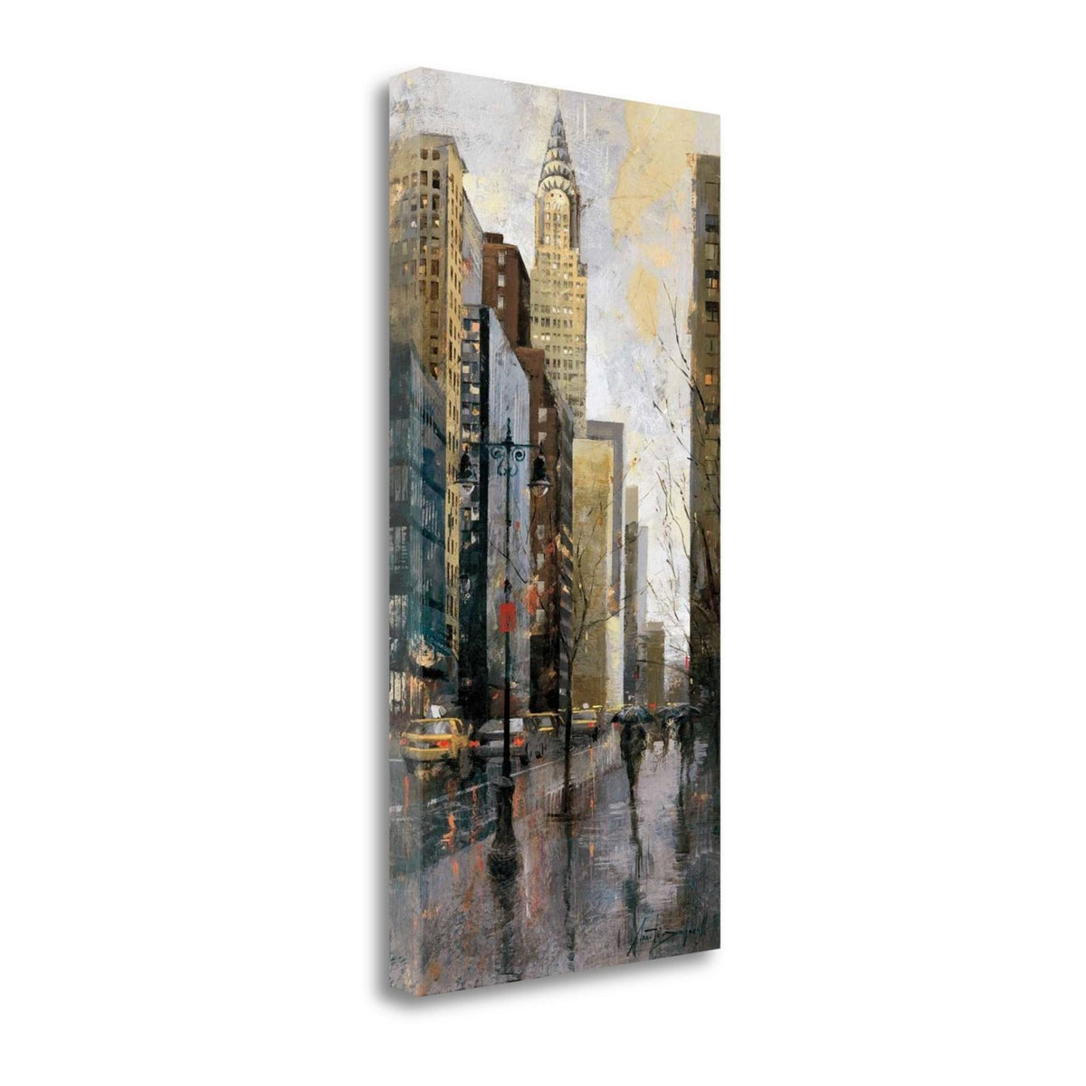 Rainy Day in Manhattan Giclee Print on Gallery Wrap Canvas O111731