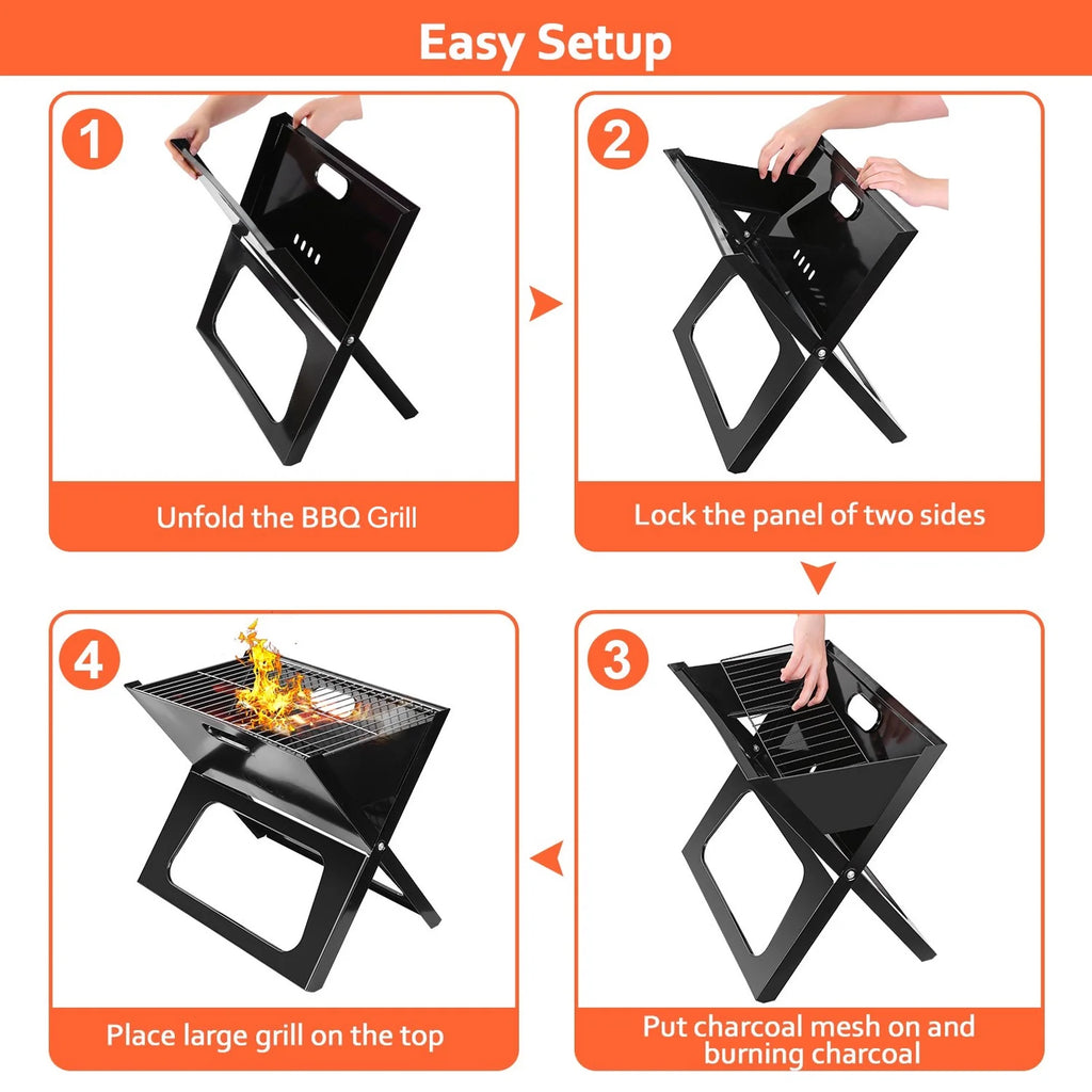 Portable Foldable Charcoal BBQ Grill M878