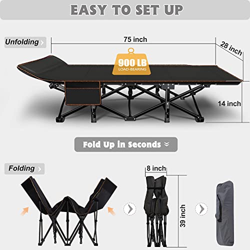 Folding Camping Cot with Carry Bag O4890