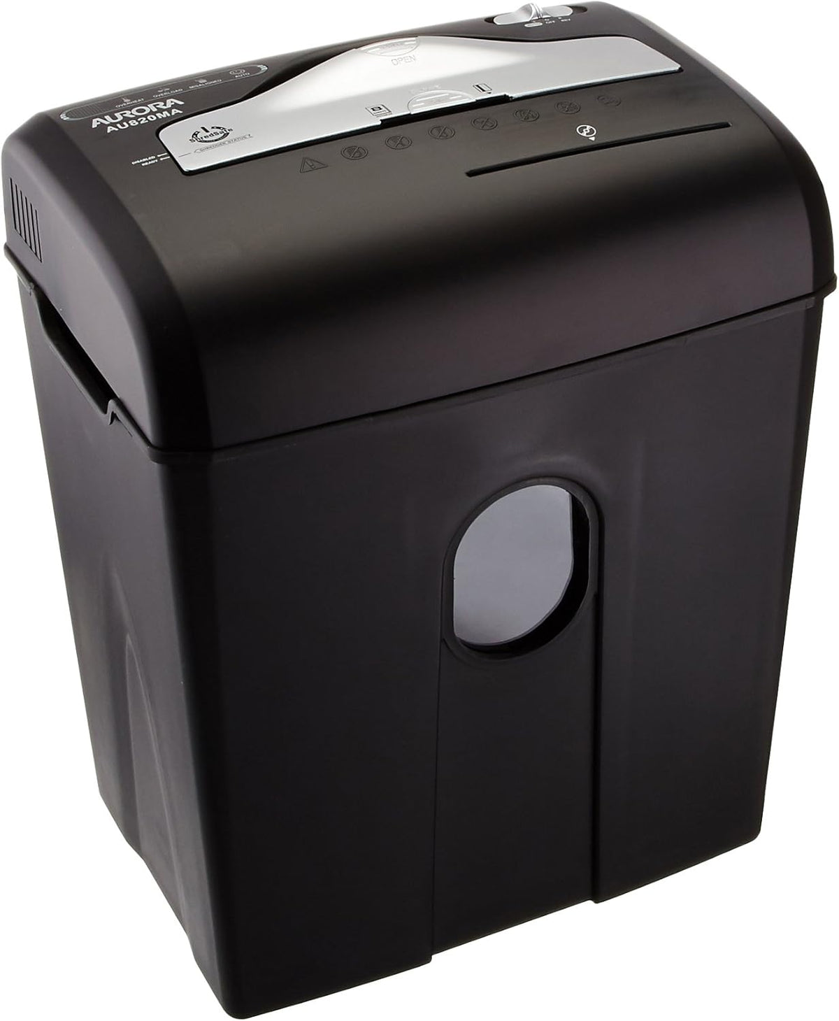 10-Sheet Micro-Cut Paper CD Credit Card Shredder with Pullout Basket W5082
