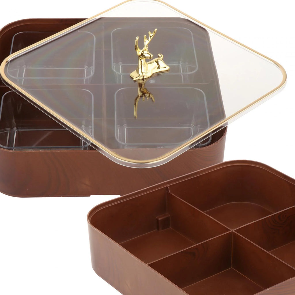 Dried Fruit Snack Candy Tray with Cover G6268