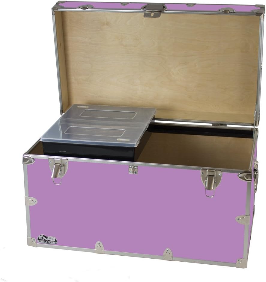 Footlocker Storage Chest with Tray, 32 x 18 x 18.5 Inches G597