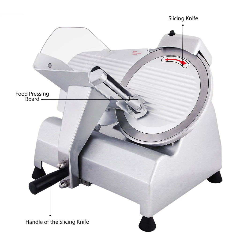 Commercial Electric Food Slicer with 10-inch Stainless Steel Blade X452642