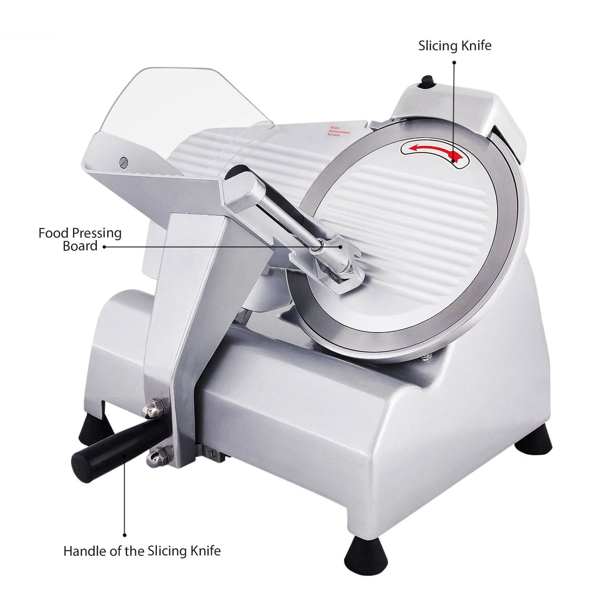 Commercial Electric Food Slicer with 10-inch Stainless Steel Blade X452642