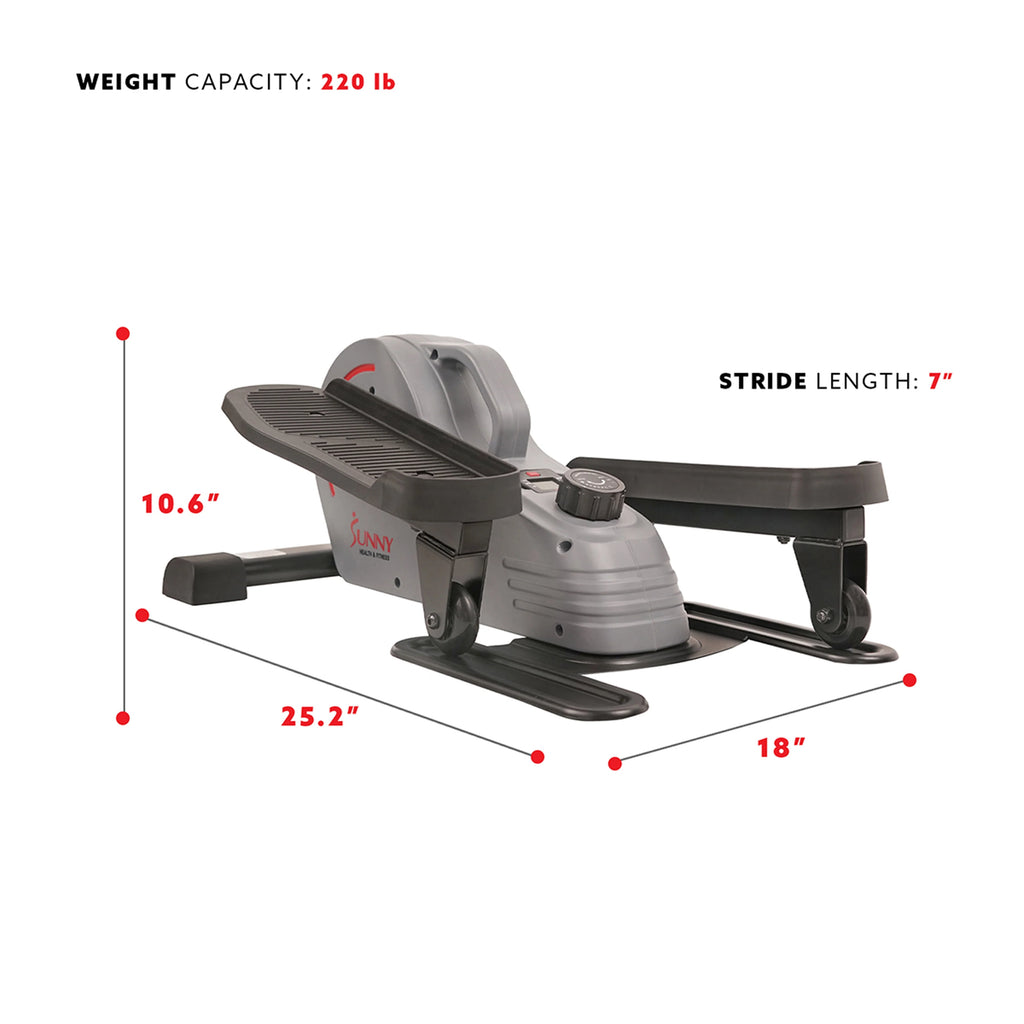 Compact Magnetic Standing Elliptical Machine with Handlebars U624