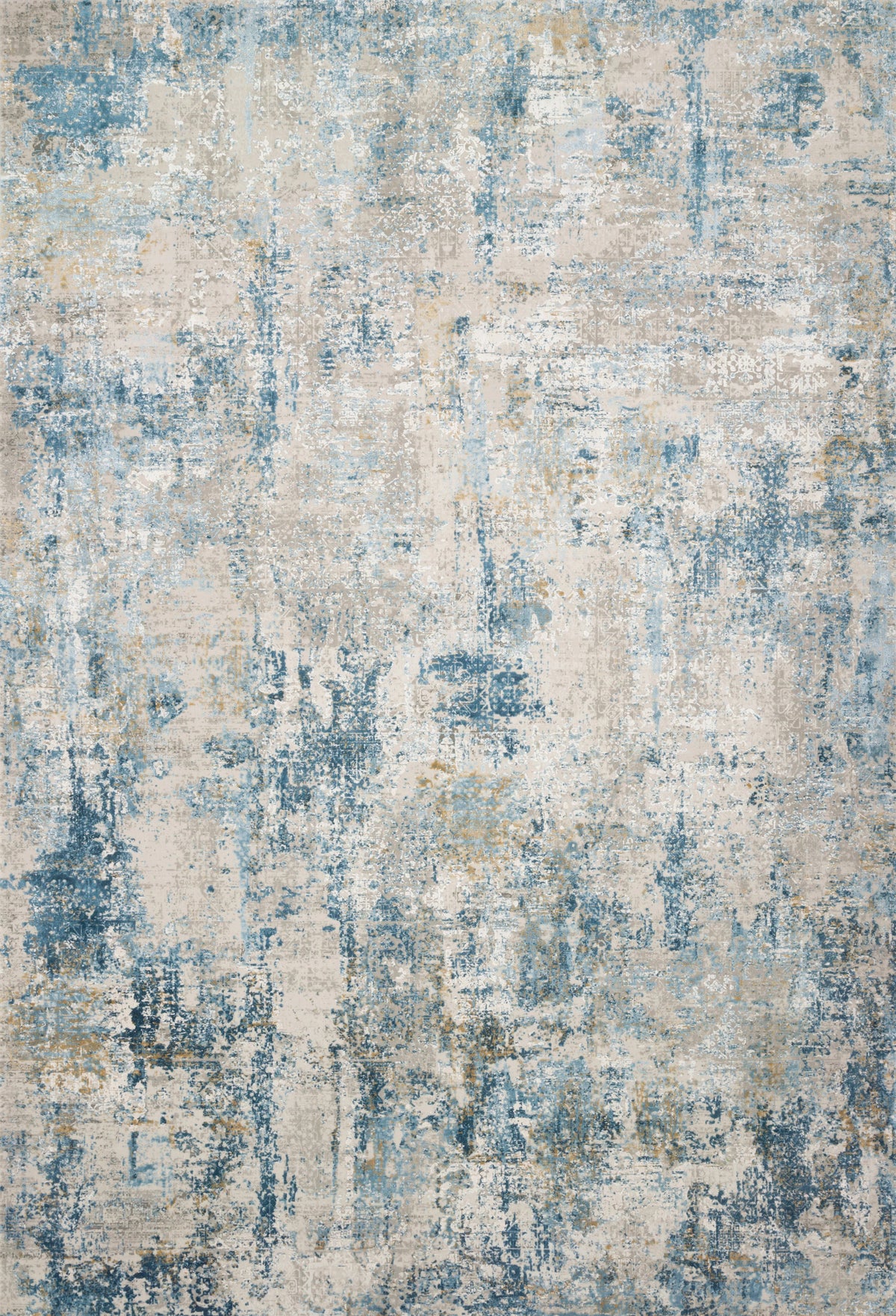 Grey Blue Rug R57823