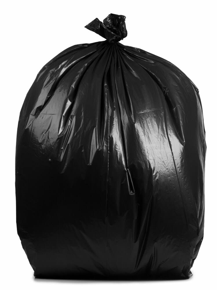Black 95 Gallon 1.5 mil Garbage Bags N574