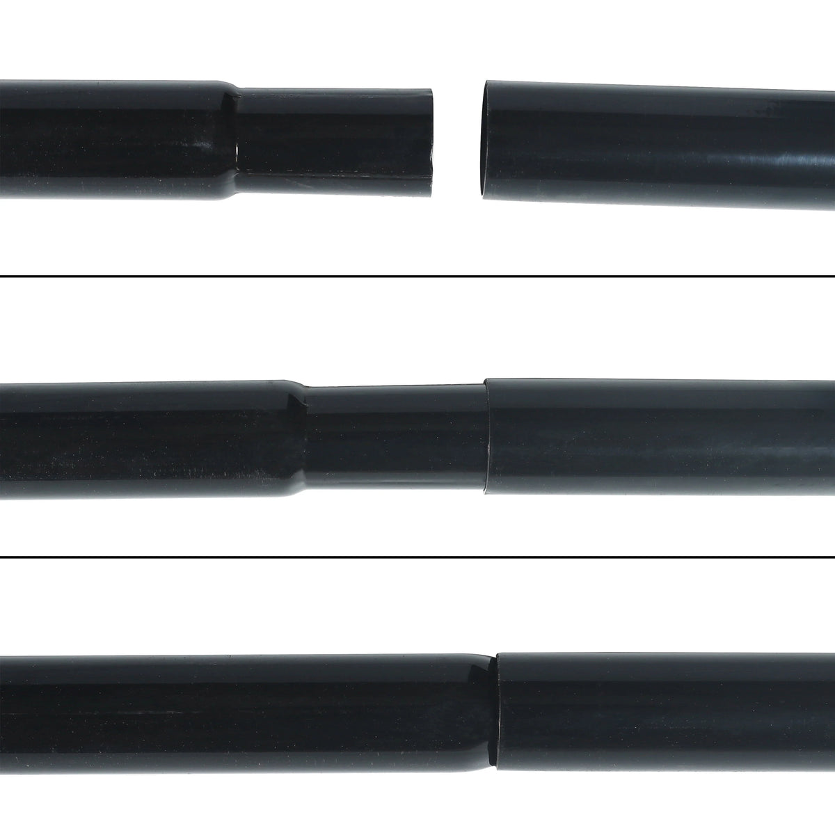 Black PVC Coated Steel Chain Link Fence X242417