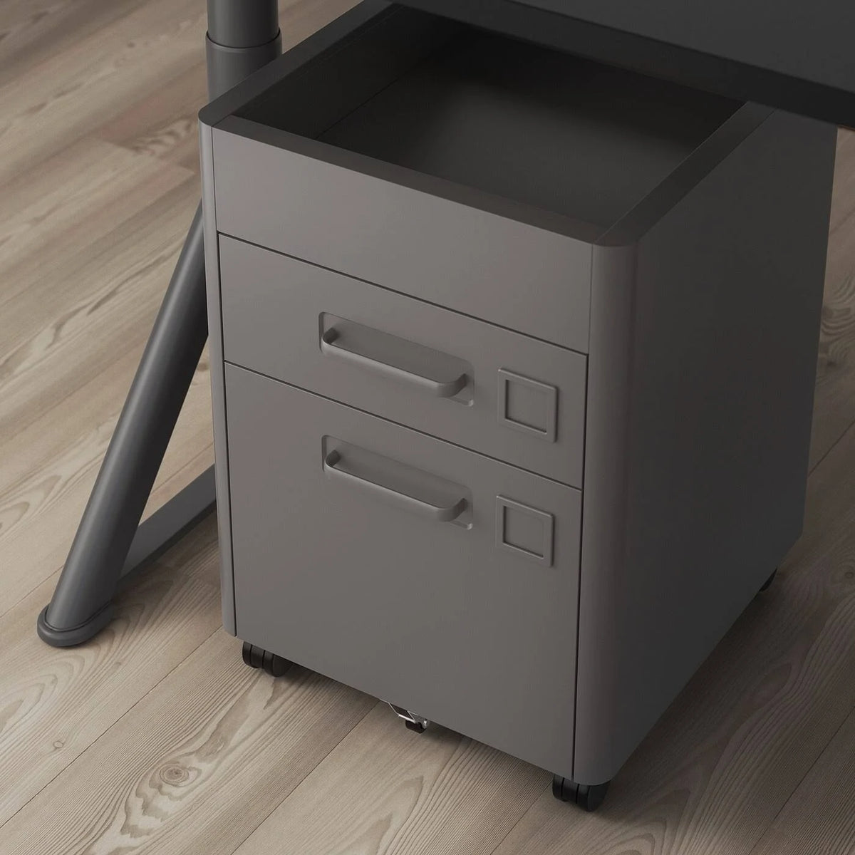 Dark Gray Drawer Unit on Casters X25753
