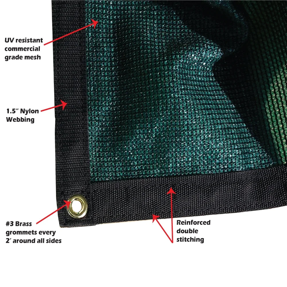 10 ft. x 14 ft. 7 oz Green Privacy Fence Screen H379