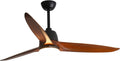 60 Inches Ceiling Fan With Lights 3 Carved Wood Fan Blade Remote Control X418