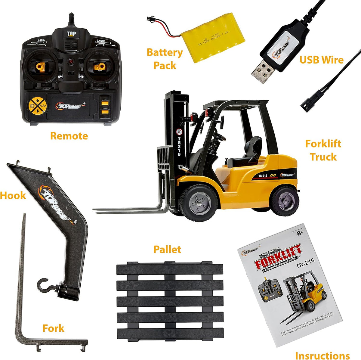 Remote Control Forklift 1:10 Scale W48267